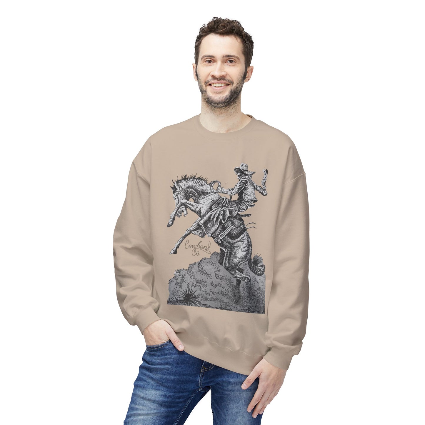 Whip & Spur Cowhand Softstyle Fleece Crewneck Sweatshirt