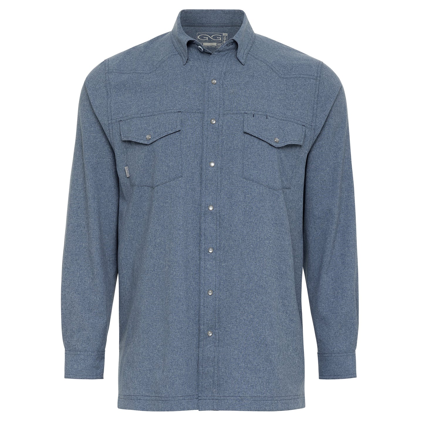 GameGuard Deep Water Pearl Snap Shirt | Long Sleeve