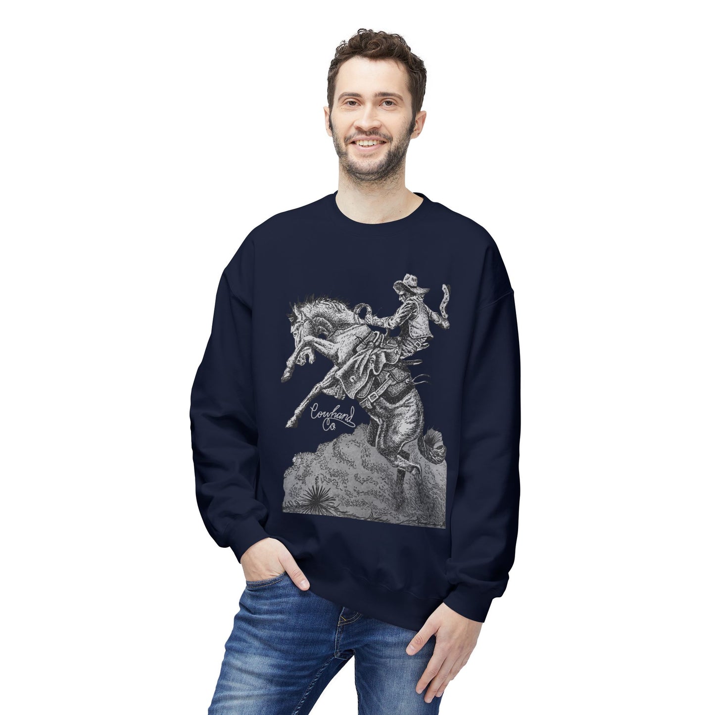 Whip & Spur Cowhand Softstyle Fleece Crewneck Sweatshirt