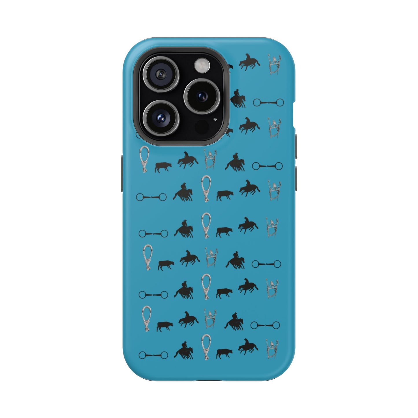 Turquoise Cowhorse Magnetic Tough Phone Case (IPhone Only)