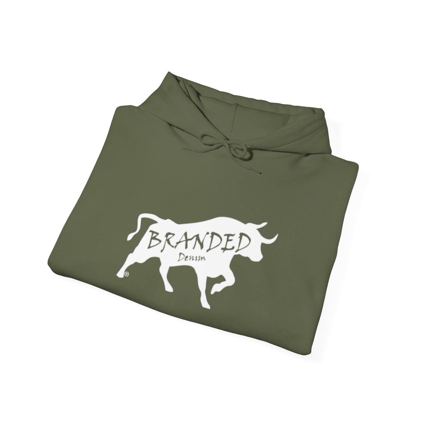 Branded Denim Logo Hoodie