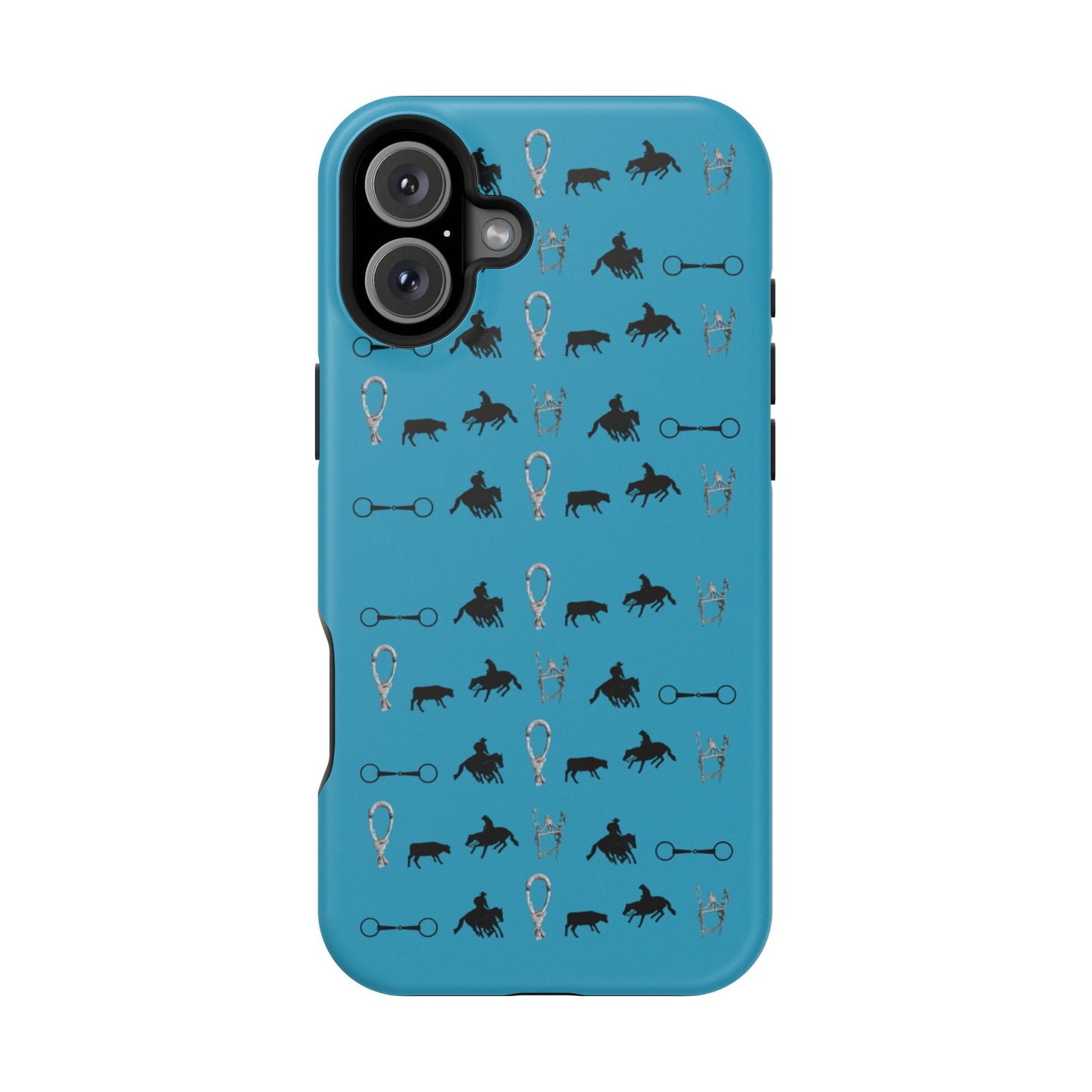 Turquoise Cowhorse Magnetic Tough Phone Case (IPhone Only)