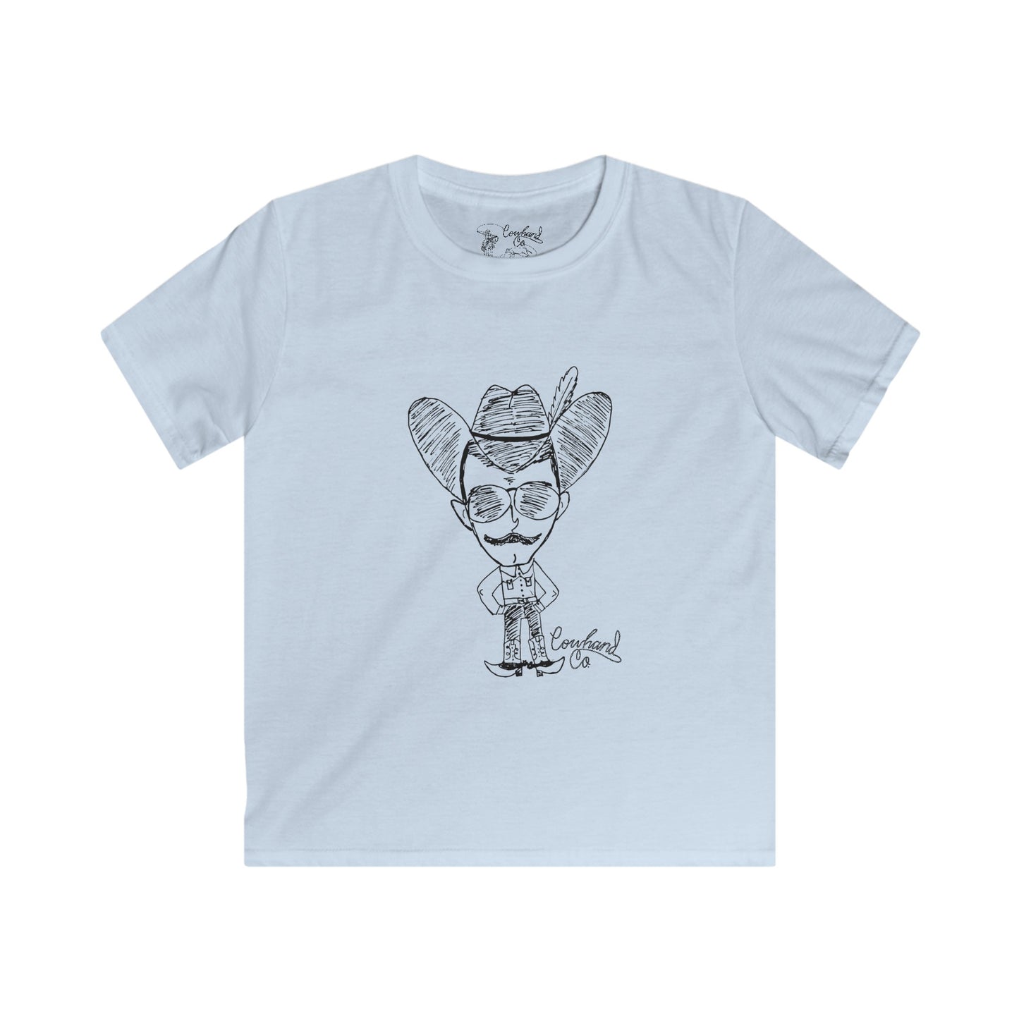 Kids Cowhand Cartoon Softstyle Tee