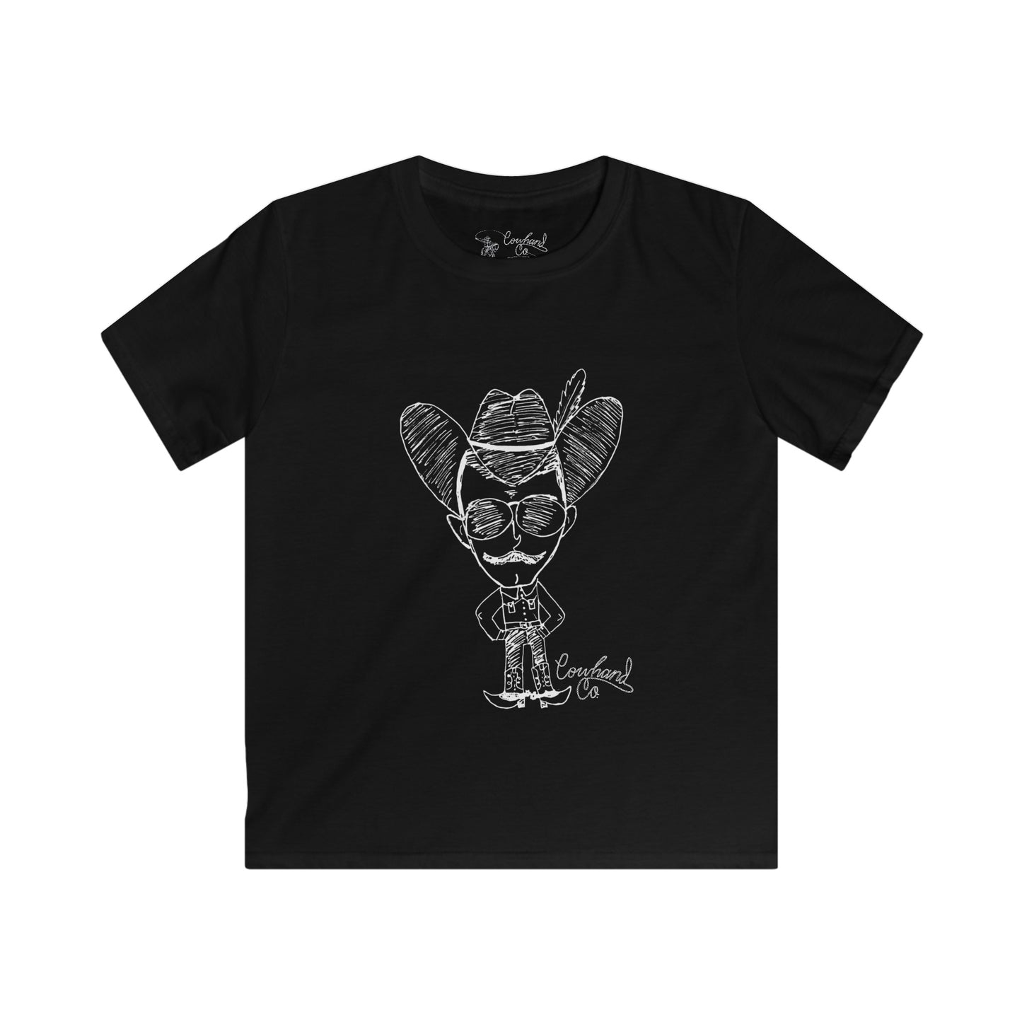 Kids Cowhand Cartoon Softstyle Tee