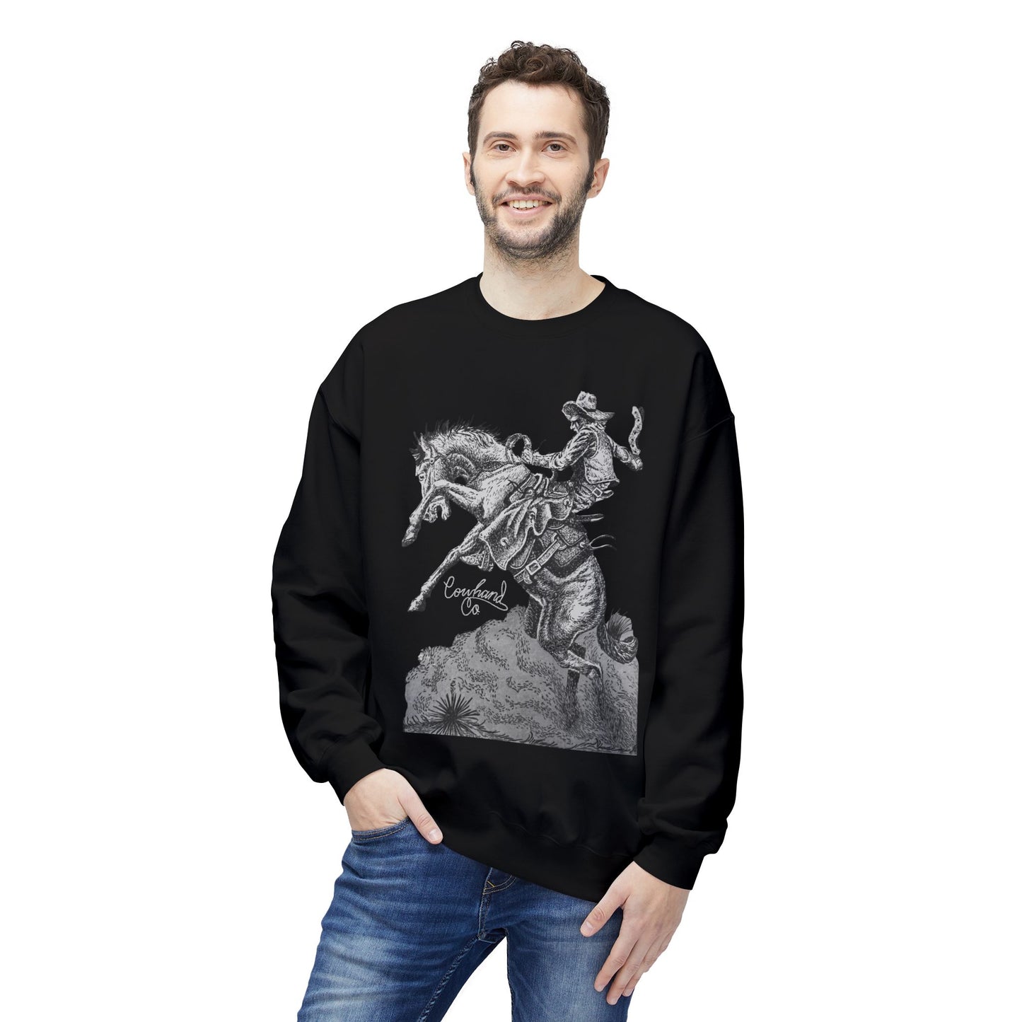 Whip & Spur Cowhand Softstyle Fleece Crewneck Sweatshirt