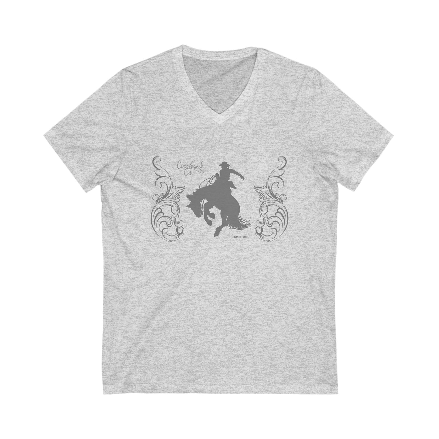 Cowhand Bronc Short Sleeve V-Neck Tee