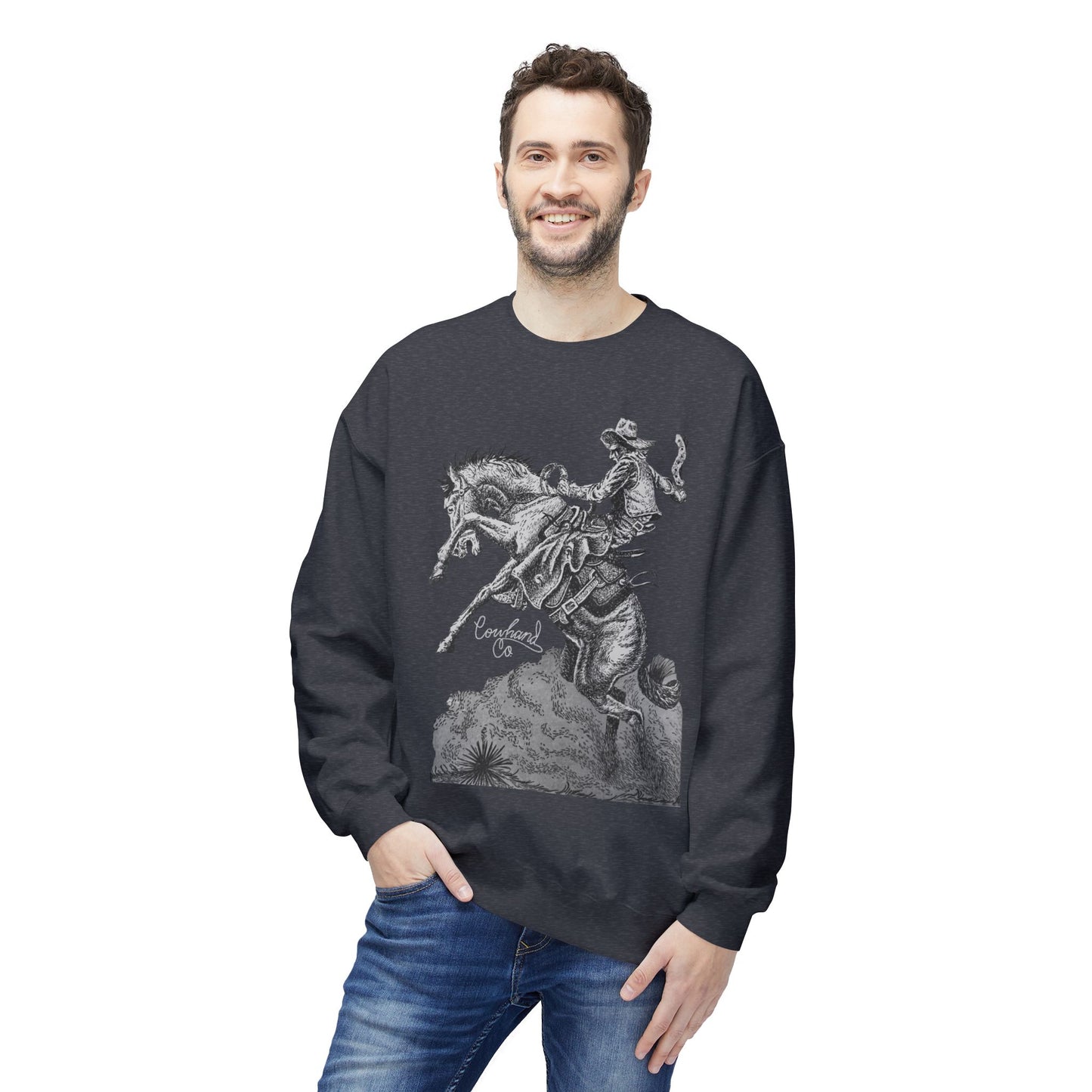 Whip & Spur Cowhand Softstyle Fleece Crewneck Sweatshirt