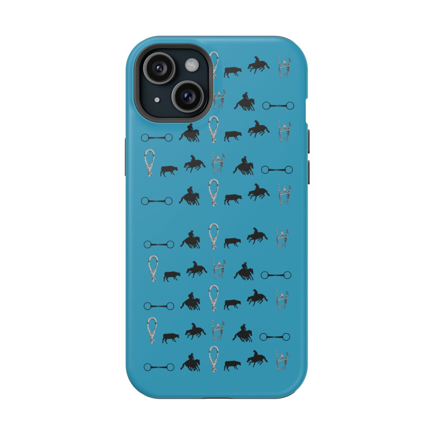 Turquoise Cowhorse Magnetic Tough Phone Case (IPhone Only)