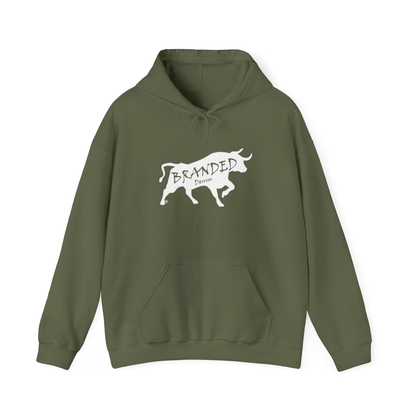 Branded Denim Logo Hoodie