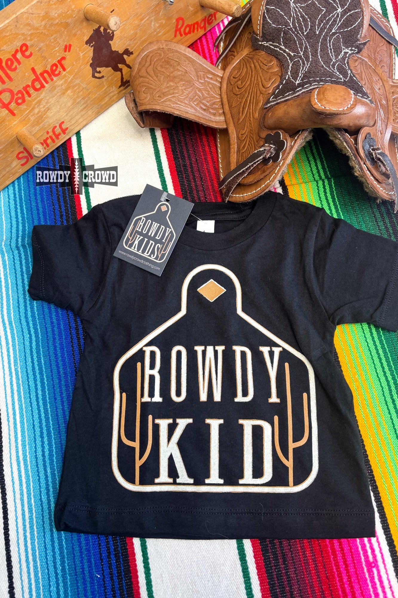 Rowdy Kid Tee - Brown