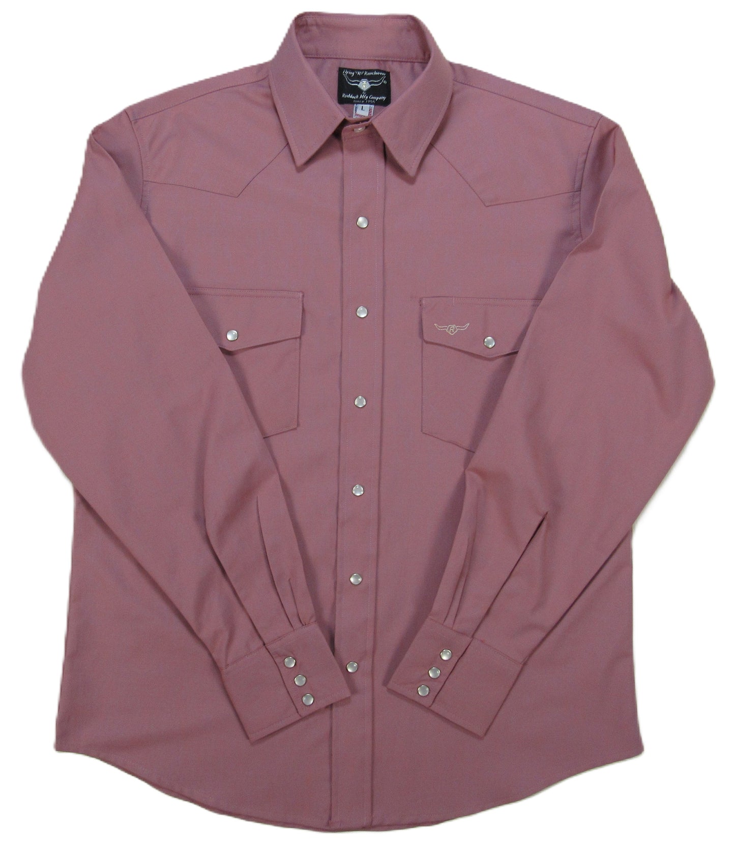 Flying R Ranchwear - Primo Solids - Dusty Mauve - Long Sleeve