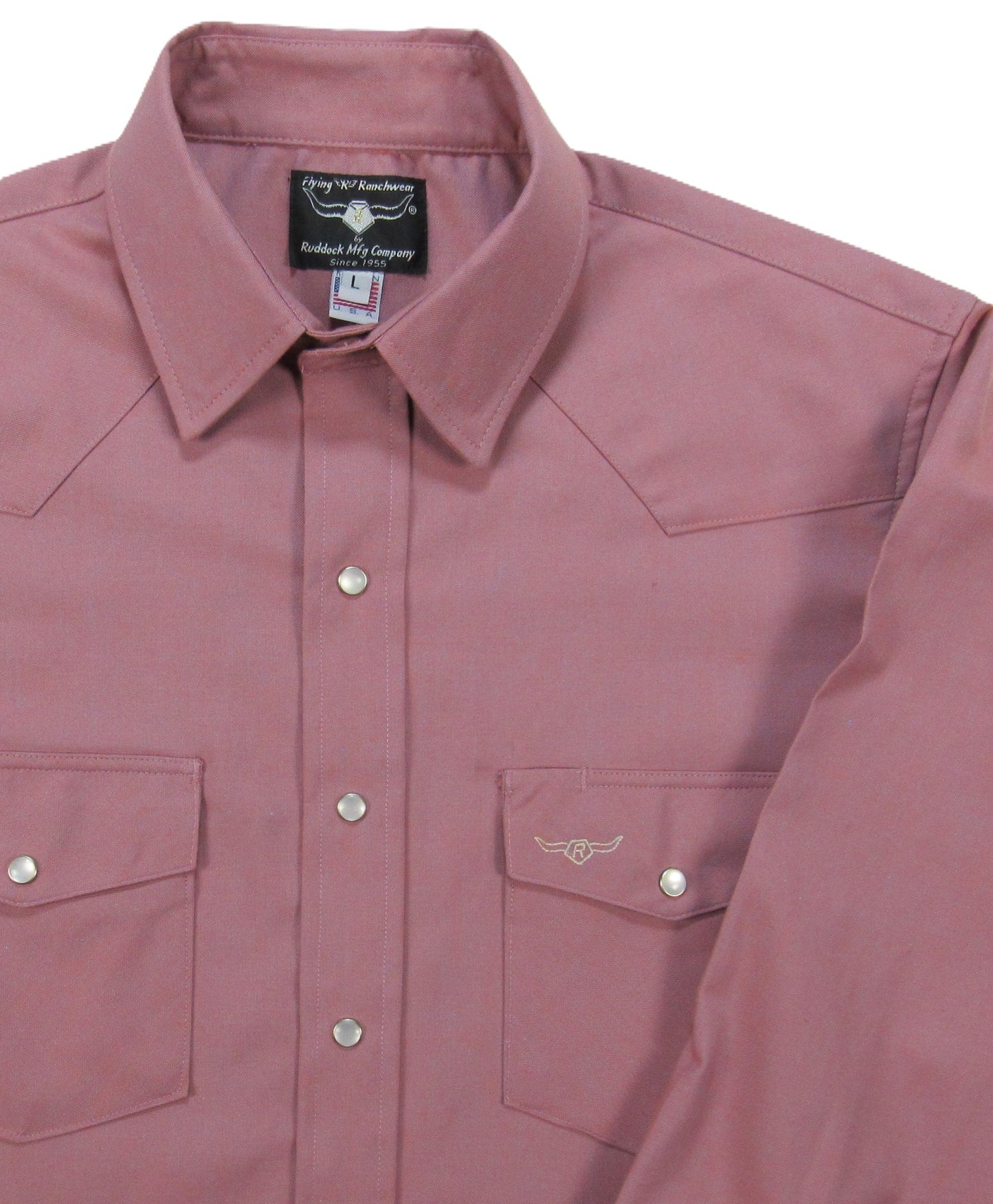 Flying R Ranchwear - Primo Solids - Dusty Mauve - Long Sleeve