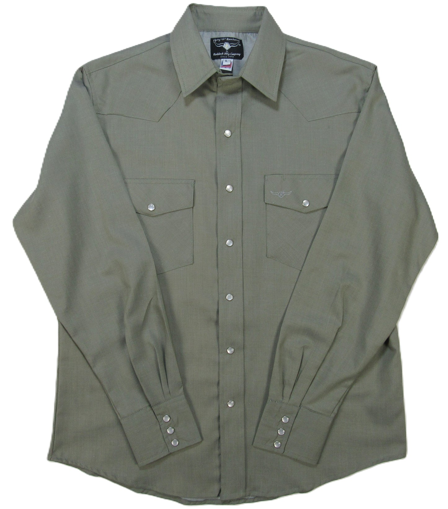 Flying R Ranchwear - Primo Solids - Soft Olive - Long Sleeve