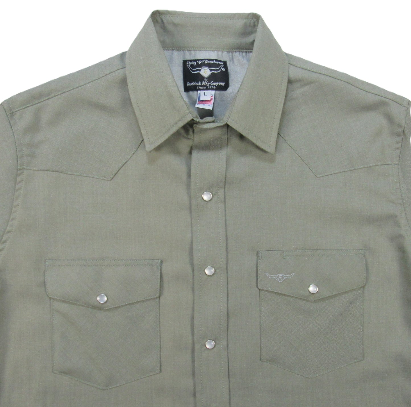 Flying R Ranchwear - Primo Solids - Soft Olive - Long Sleeve
