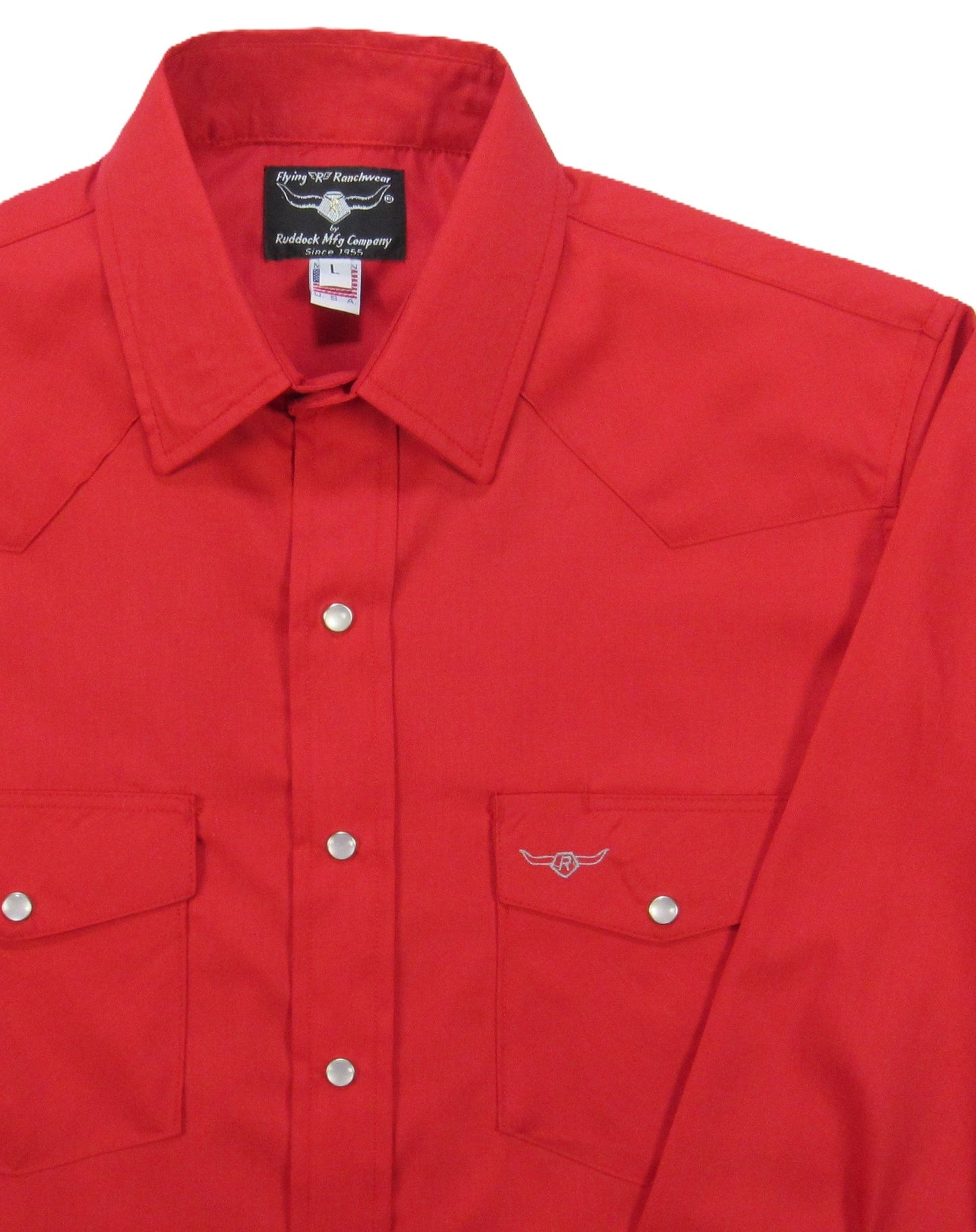 Flying R Ranchwear - Primo Solids - Patriot Red - Long Sleeve