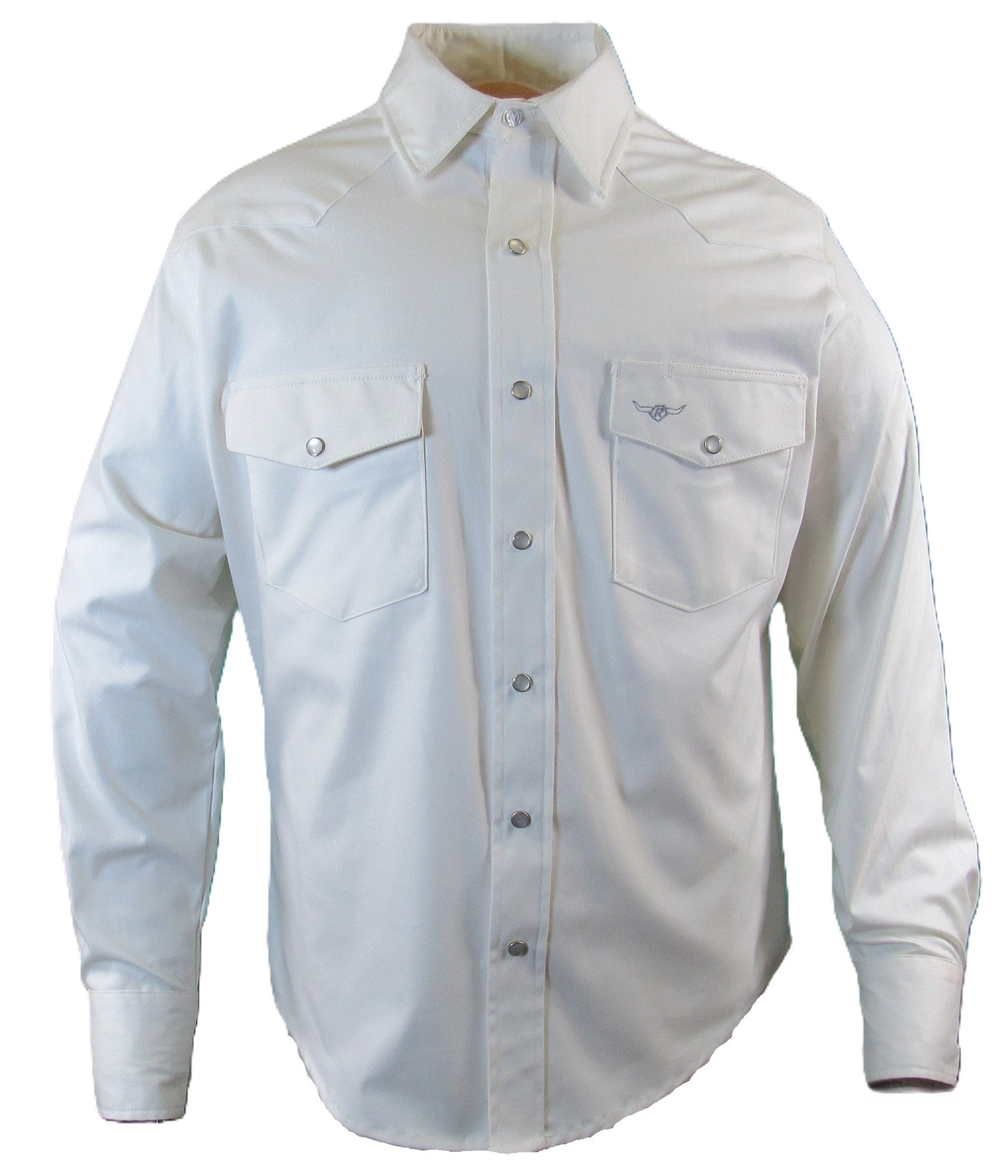 Flying R Ranchwear - Primo Solids - White Oxford - Long Sleeve