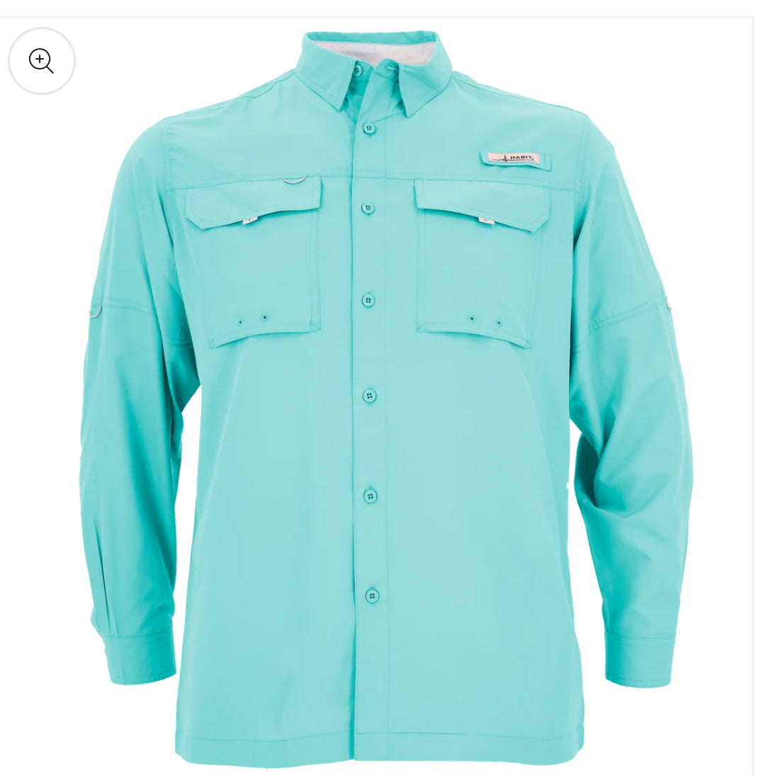 *PRE-ORDER* Habit Outdoors Men's Flushing Bay River Long Sleeve Shirt- Multiple Colors