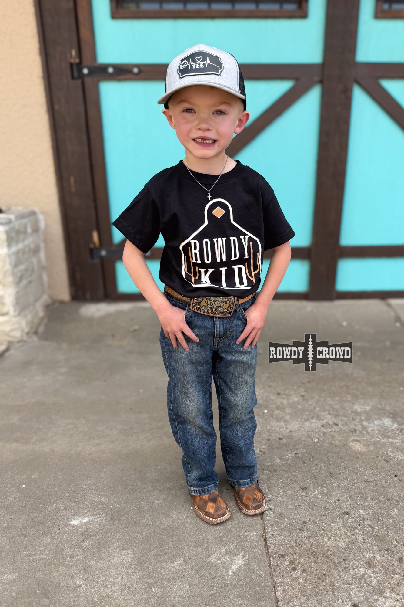 Rowdy Kid Tee - Brown