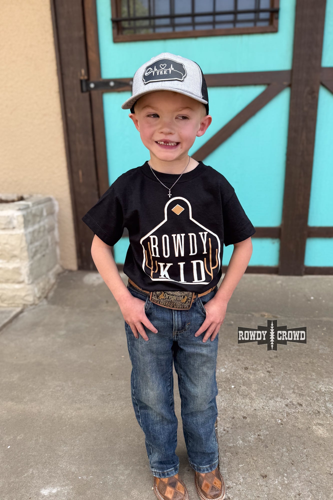 Rowdy Kid Tee - Brown