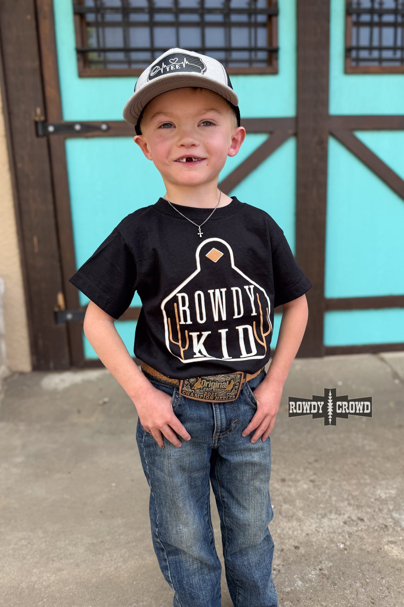 Rowdy Kid Tee - Brown