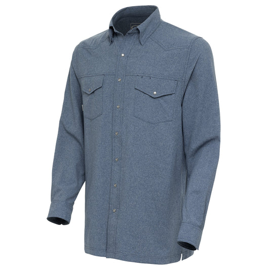 GameGuard Deep Water Pearl Snap Shirt | Long Sleeve