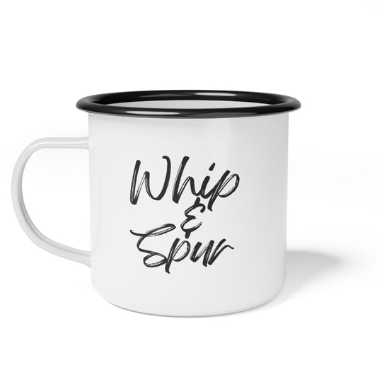 Whip & Spur Enamel Camp Cup