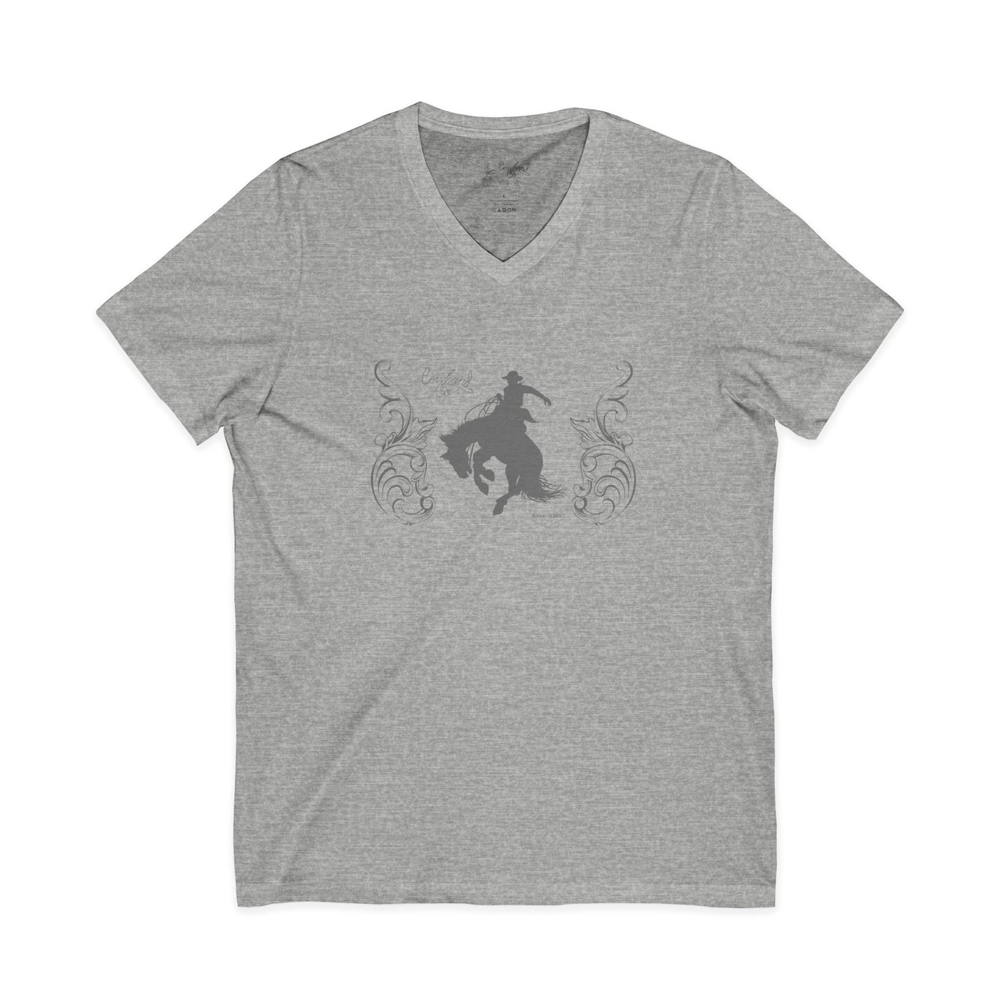 Unisex Jersey Short Sleeve V-Neck Tee