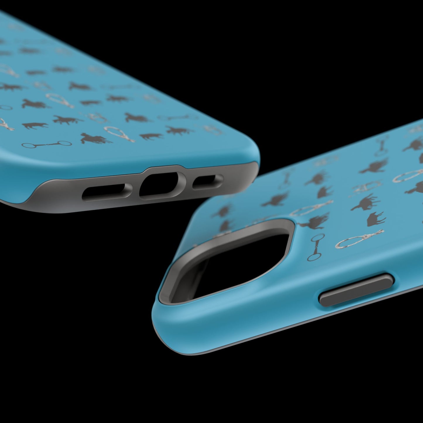 Turquoise Cowhorse Magnetic Tough Phone Case (IPhone Only)