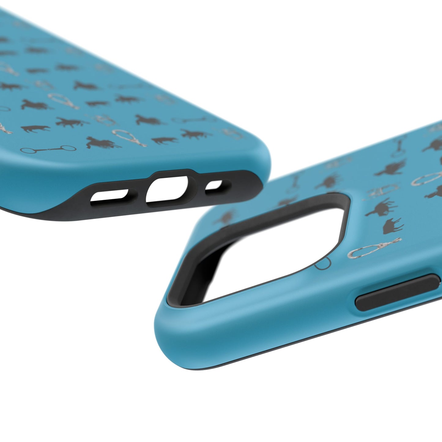 Turquoise Cowhorse Magnetic Tough Phone Case (IPhone Only)