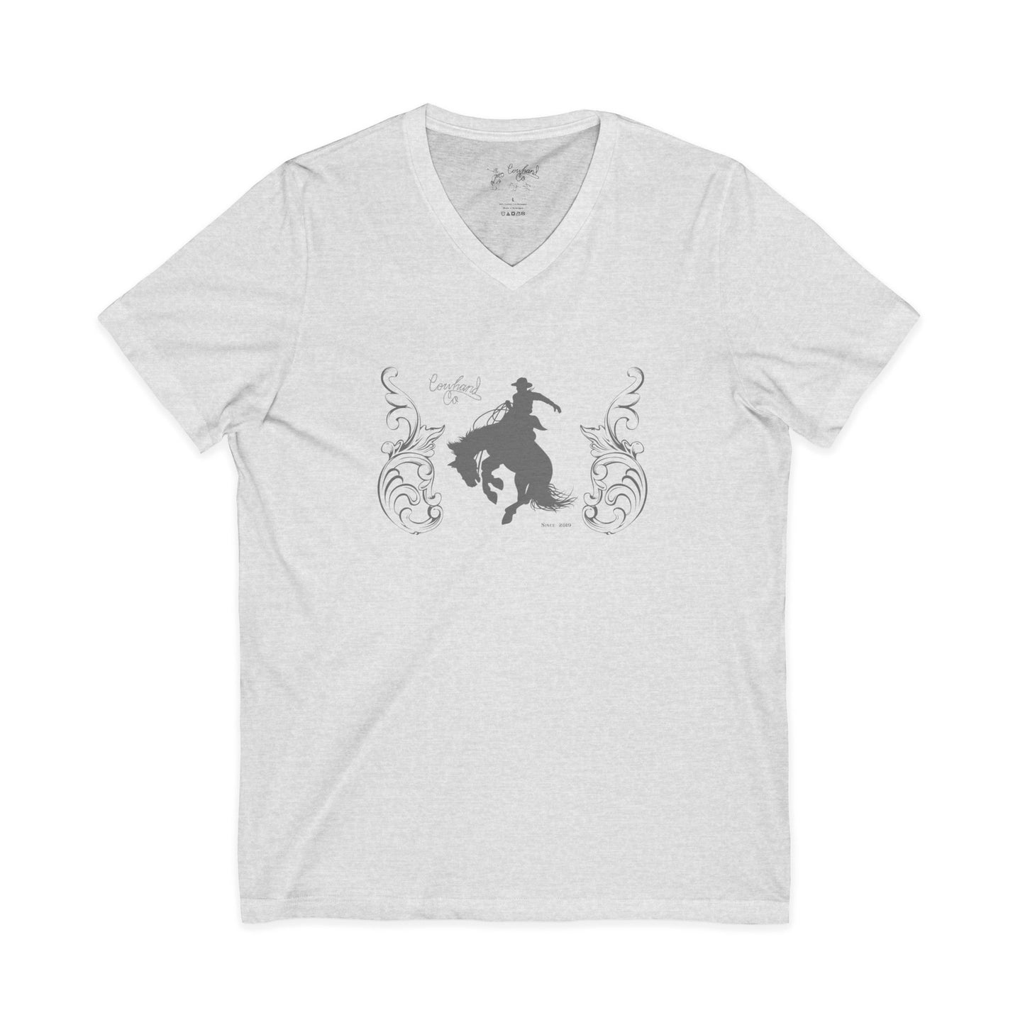 Unisex Jersey Short Sleeve V-Neck Tee