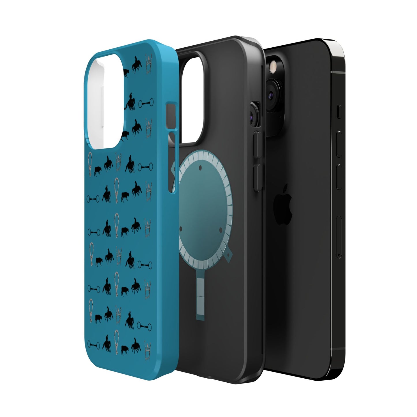 Turquoise Cowhorse Magnetic Tough Phone Case (IPhone Only)