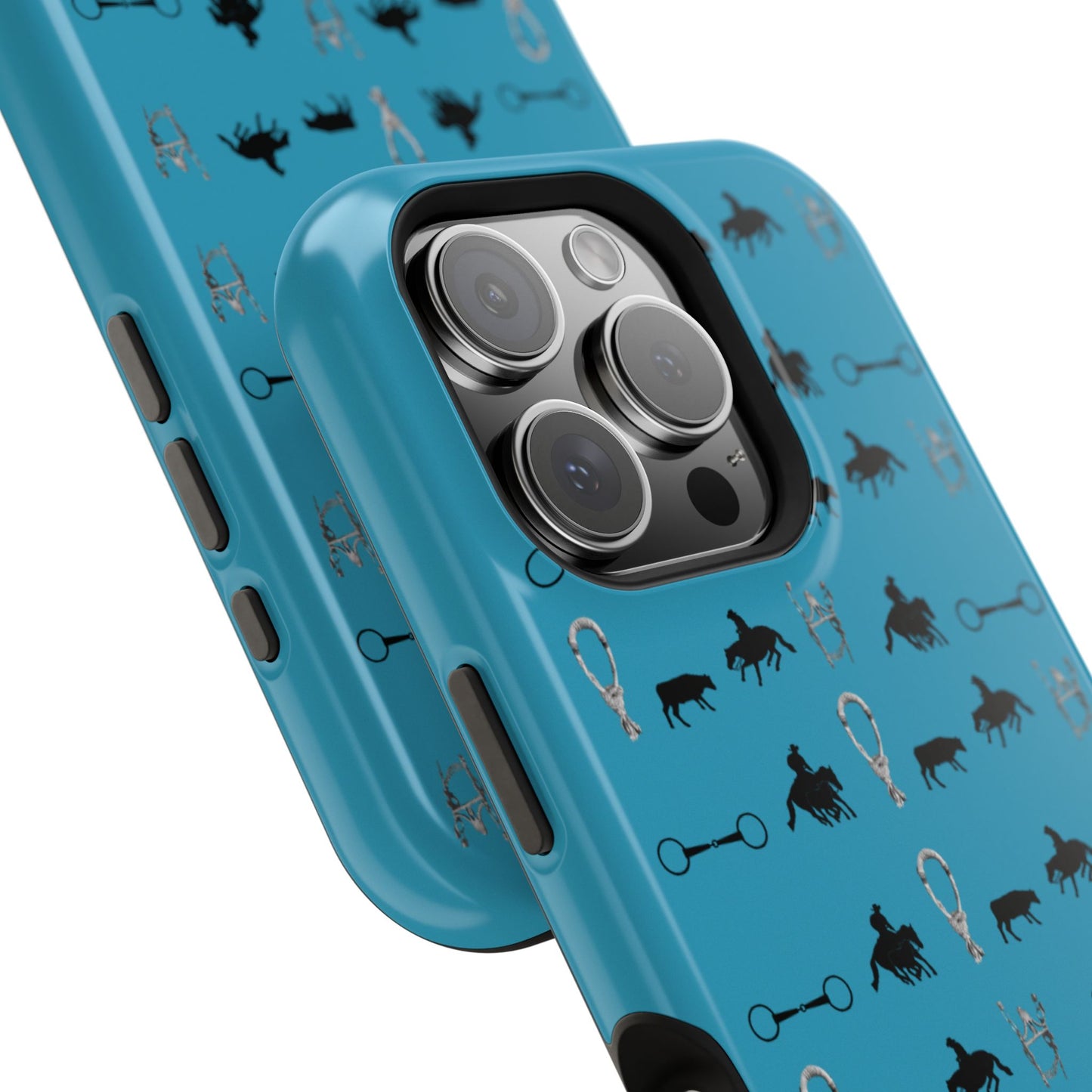 Turquoise Cowhorse Magnetic Tough Phone Case (IPhone Only)