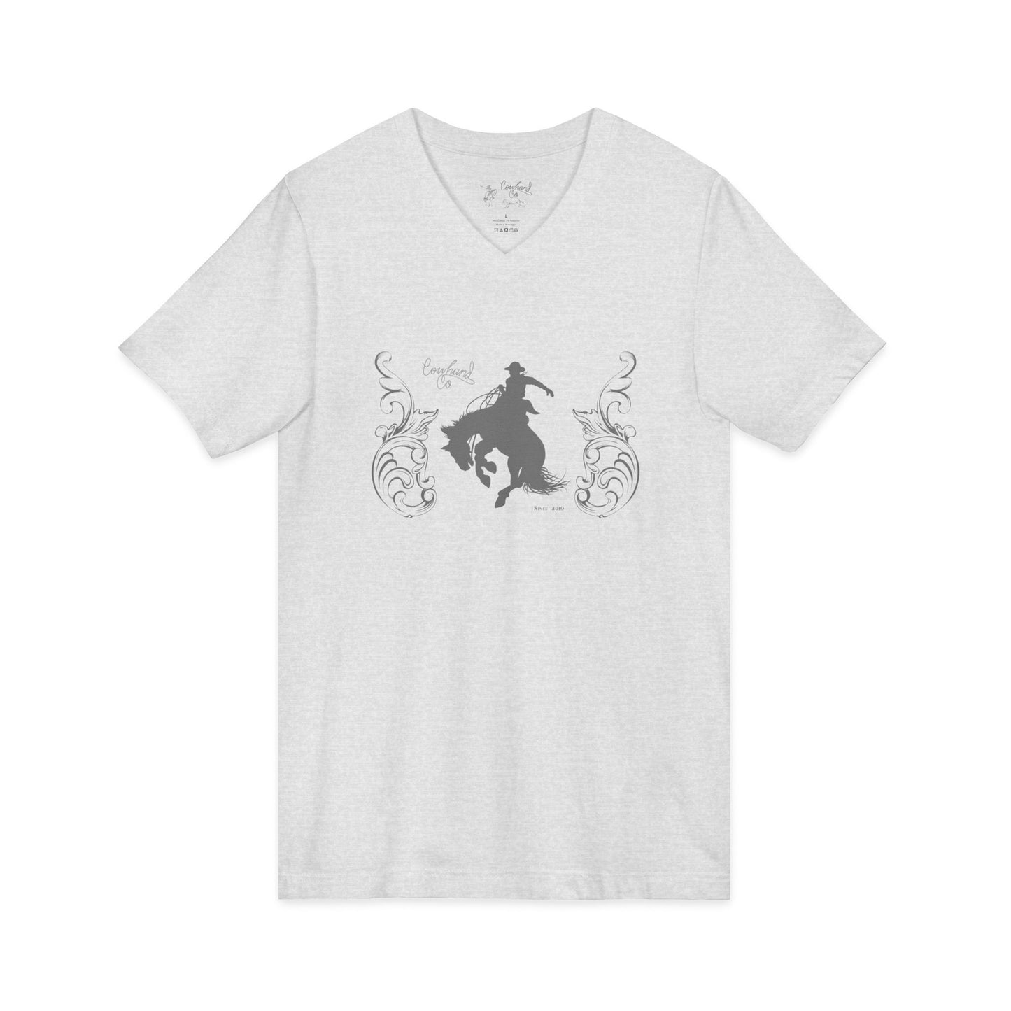 Unisex Jersey Short Sleeve V-Neck Tee