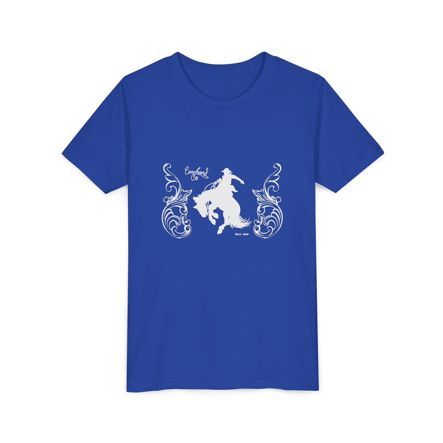 Youth Rodeo T‑Shirt – 'Cowgirl' Silhouette Graphic Tee