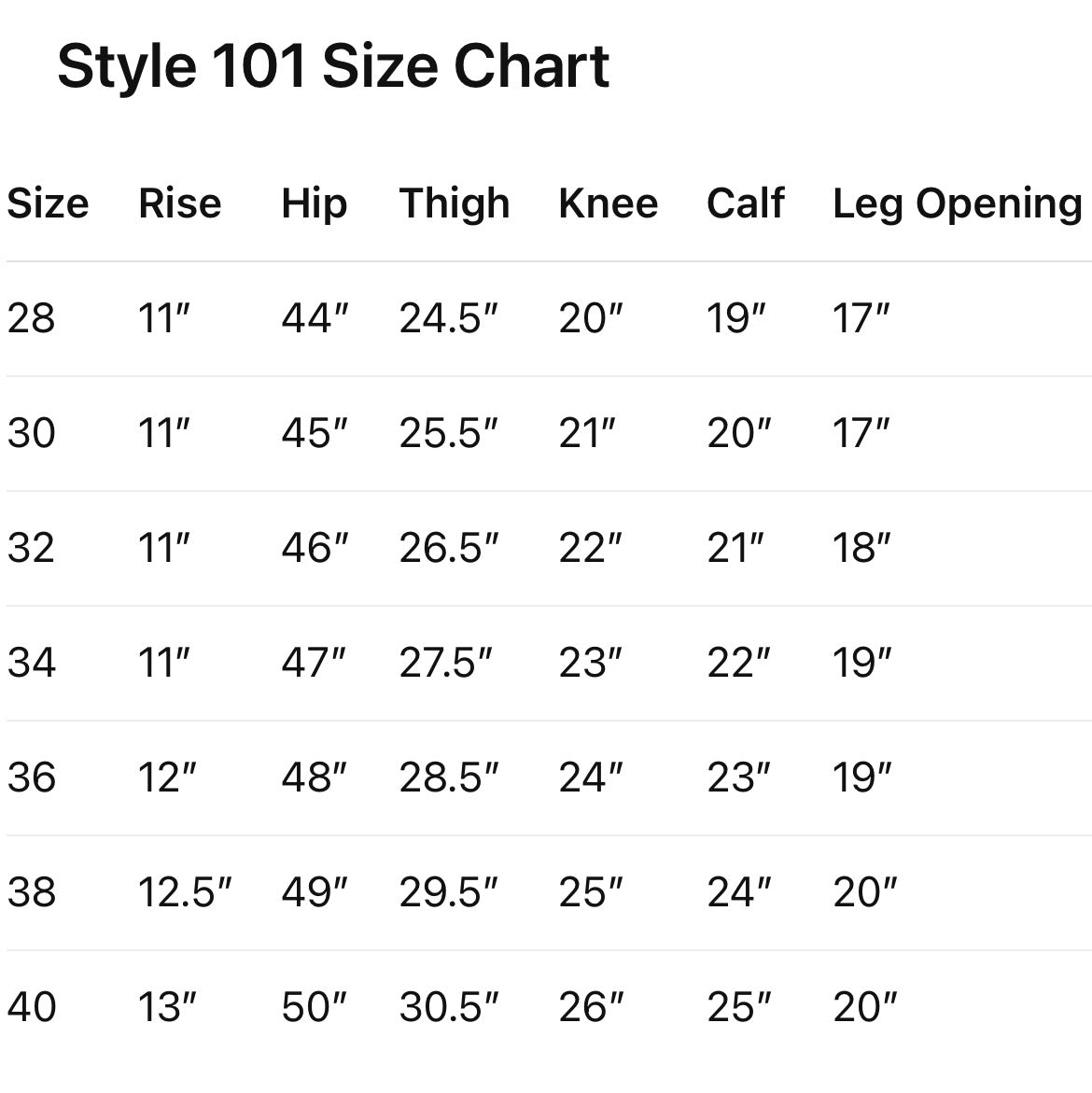 Style 101B Jeans