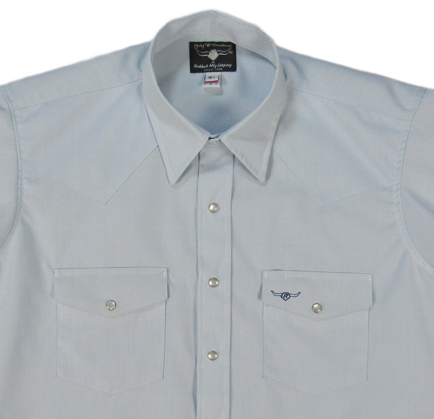 Flying R Ranchwear - Western Classic Solids - Lt. Blue - Short Sleeve
