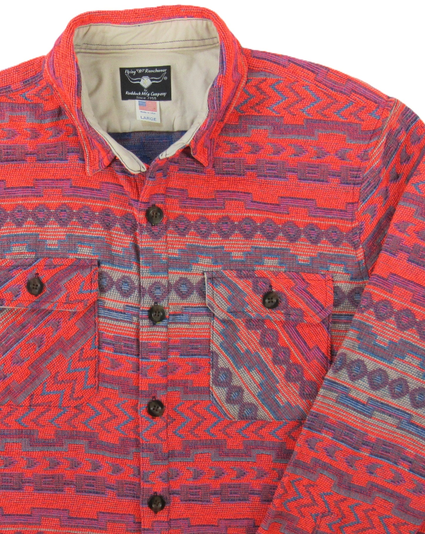 Flying R Ranchwear - Outer Shirt - Bright Southwest - Jacquard