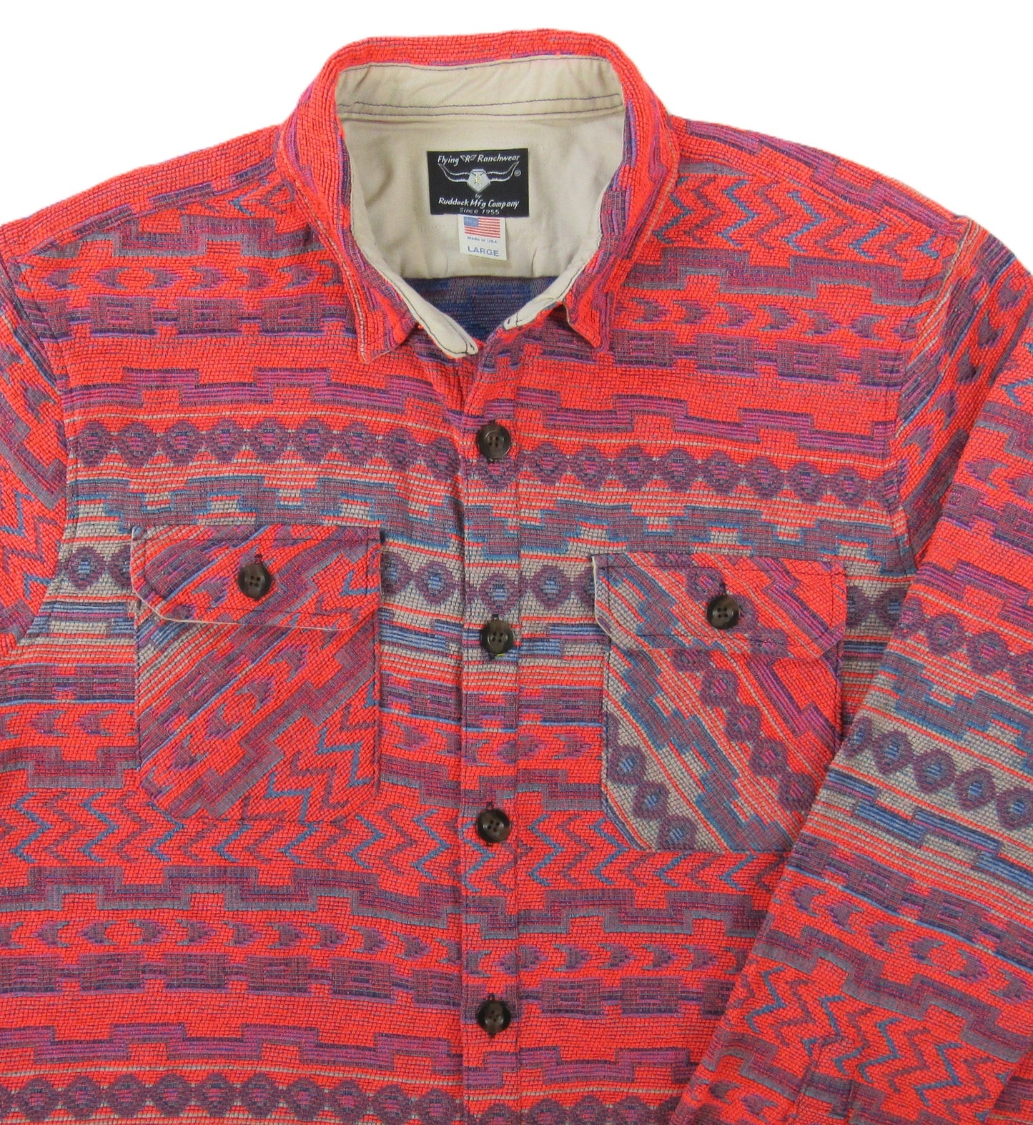 Flying R Ranchwear - Outer Shirt - Bright Southwest - Jacquard