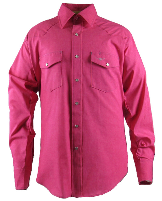 Flying R Ranchwear - Cantina Collection - Fuchsia - Long Sleeve - Classic Fit